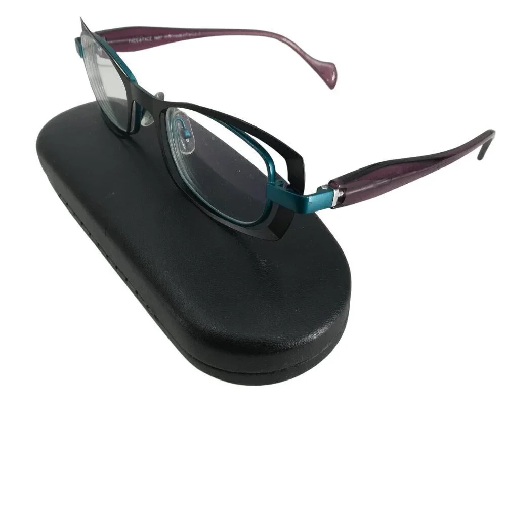 Face A Face Paris Maeva 9224 Glasses Frames Metal Purple Teal 48-18-135